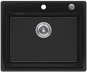 картинка Мойка для кухни Kuchenstern TOPKERAM 60 KeraPlus совершенно черный 302KB30  от магазина Мойки онлайн