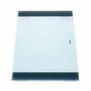 картинка Разделочная доска стекло белое 420 х 240 х 17 мм от магазина Мойки онлайн