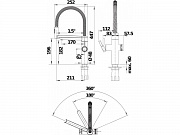 картинка Смеситель Blanco EVOL-S Pro FILTER цвет сатин золото (с подключением фильтра) арт. 527430 от магазина Мойки онлайн