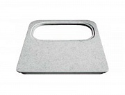 картинка Разделочная доска серый пластик 405 х 370 х 15 мм от магазина Мойки онлайн