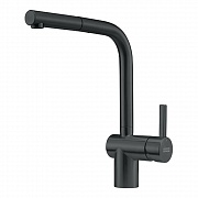 картинка ATLAS чёрный матовый cмеситель с выдвижным шлангом от магазина Мойки онлайн