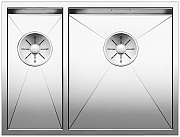 картинка ZEROX 340/180-U InFino нержавеющая сталь зеркальная полировка  правая мойка от магазина Мойки онлайн