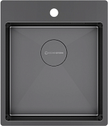 картинка Мойка для кухни Kuchenstern WERK 45 AISI 304/R10 вороненая сталь 505GM50 от магазина Мойки онлайн