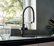 картинка Смеситель Blanco EVOL-S Pro FILTER цвет черный матовый (с подключением фильтра) арт. 526636 от магазина Мойки онлайн