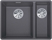 картинка Кухонная мойка Subline 340/160-F левая цвет тёмная скала  от магазина Мойки онлайн