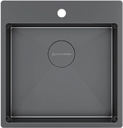 картинка Мойка для кухни Kuchenstern WERK 50 AISI 304/R10 вороненая сталь 506GM50 от магазина Мойки онлайн