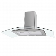 картинка ANCONA PLUS A 90 нержавеющая сталь\прозрачное стекло вытяжка от магазина Мойки онлайн