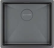 картинка Мойка для кухни Kuchenstern KRAFT 50 AISI 304/R10 вороненая сталь 501GM50 от магазина Мойки онлайн