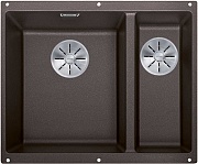 картинка Кухонная мойка Blanco Subline 340/160-U левая цвет кофе арт.523557 от магазина Мойки онлайн