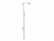 картинка Euphoria Cube System душевая система с переключателем для настенного монтажа хром (27696000) от магазина Мойки онлайн