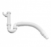 картинка Сифон 1 1/2" с гофрированной трубкой выход на 40 и 50 мм от магазина Мойки онлайн