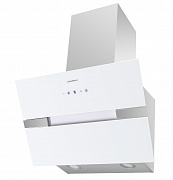 картинка MERSEY 60 нержавеющая сталь\белое стекло вытяжка от магазина Мойки онлайн