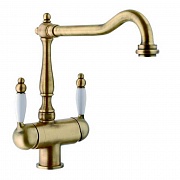 картинка OLD ENGLAND Clear Water золото смеситель от магазина Мойки онлайн