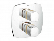 картинка Grandera термостат для ванны со встроенным переключателем на 2 положения хром / золото (19948Ig0) от магазина Мойки онлайн