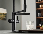 картинка Смеситель Blanco EVOL-S Pro FILTER цвет черный матовый (с подключением фильтра) арт. 526636 от магазина Мойки онлайн