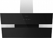 картинка MERSEY 90 нержавеющая сталь\черное стекло вытяжка от магазина Мойки онлайн