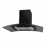 картинка ANCONA PLUS A ISLA 90 черный/черное стекло вытяжка от магазина Мойки онлайн