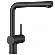 картинка Смеситель Blanco LINUS-S матовый черный (выдвижной шланг) арт. 525807 от магазина Мойки онлайн